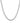 Cuban link chain 5mm in white gold
